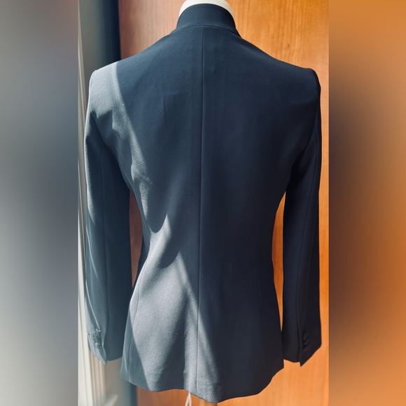 ARMANI COLLEZIONI Collar Embelished Black Blazer Size 2 - Picture 4 of 11